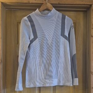 Penelope Equestrian Long Sleeve Mock Turtleneck Poly Blend Medium Riding Shirt